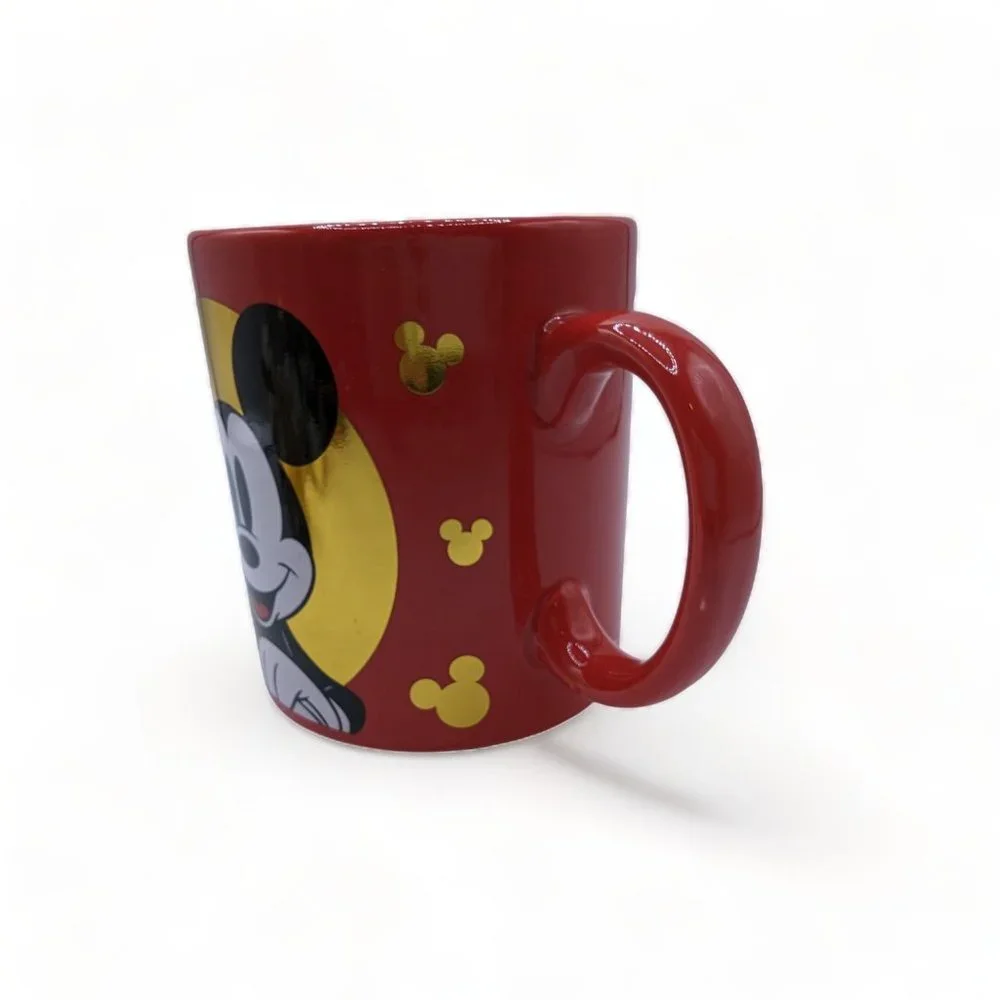 Disney Mickey Mouse Red Ceramic Jumbo Coffee Mug 4.5
